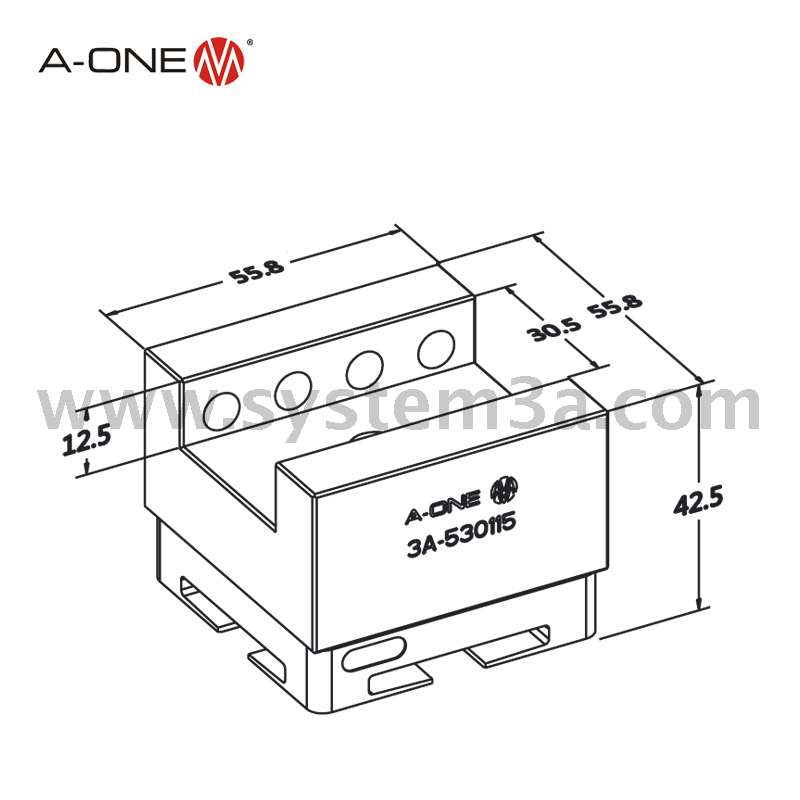 Support en acier R U30 3A-530115