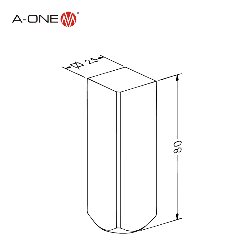 Carré 25 électrode blanc 3a-300076/78