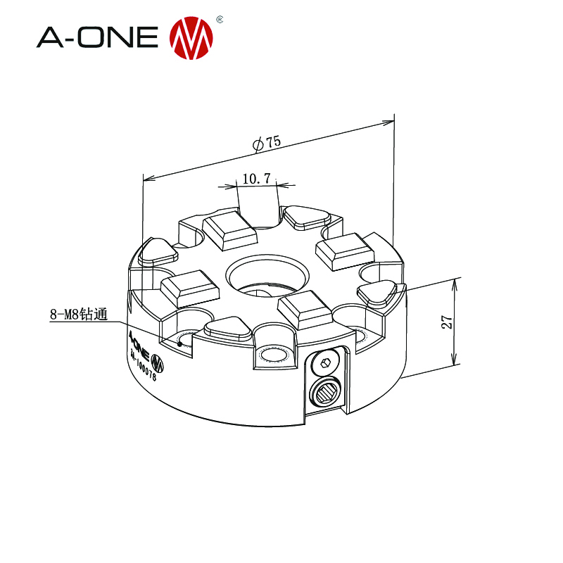 Mandrin manuel R75 3A-100078
